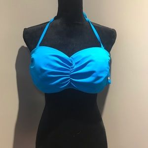 Aqua blue bikini top